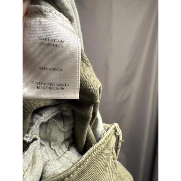 TG LA Women's Size 28 Olive Green Slim Straight Chino Pants - Picture 3 of 5